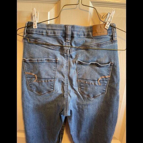 American eagle Ne(X)t level stretch.  Curvy highest rise jeggings sz 4 short - Picture 5 of 9